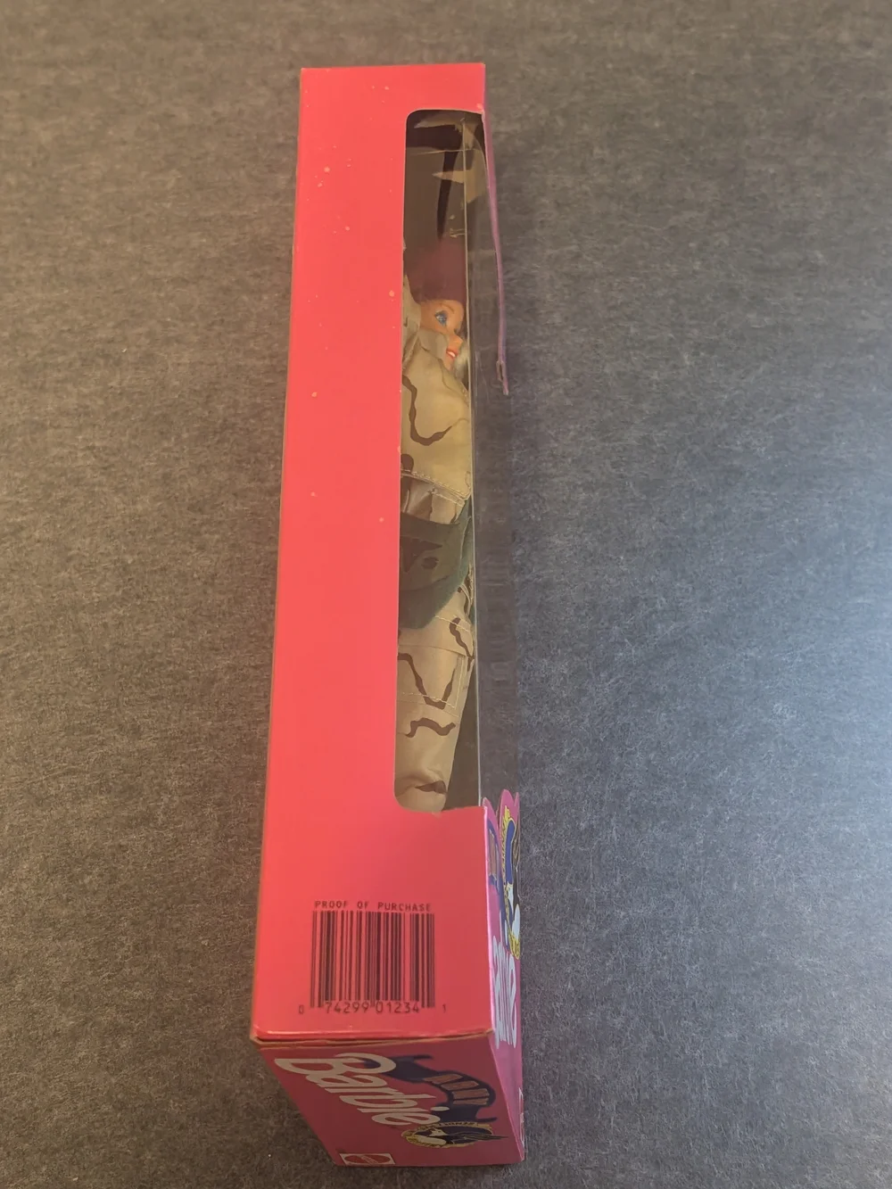 Barbie Army Doll in Pink Packaging with Maroon Beret/Mint/NRFB